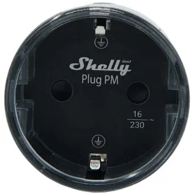 Shelly Plug PM Gen3 Matter 13A smart socket, black